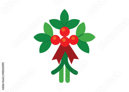 christmas-traditional-mistletoe-bouquet-with-red-b.eps