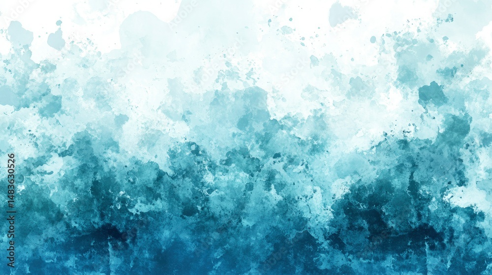 Abstract Blue Watercolor Background Texture