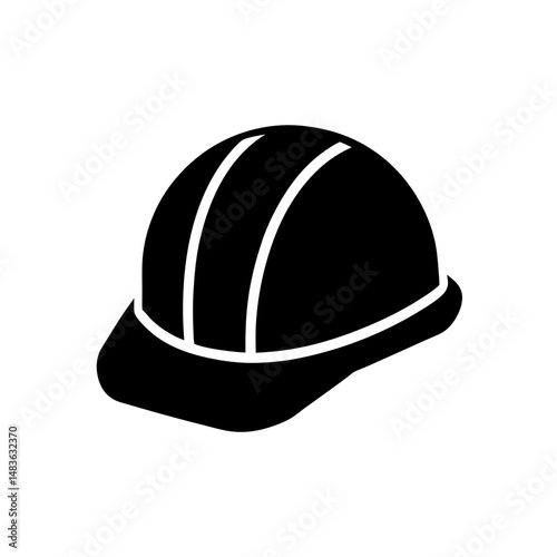 construction helmet icon on white background  .svg