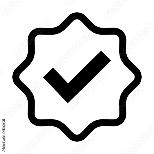 Check mark icon. Check mark symbol. Simple check mark. quality sign icon on a transparent background for apps and websites.. Checklist symbol. Check flat style. Vector illustration.