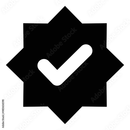 Check mark icon. Check mark symbol. Simple check mark. quality sign icon on a transparent background for apps and websites.. Checklist symbol. Check flat style. Vector illustration.