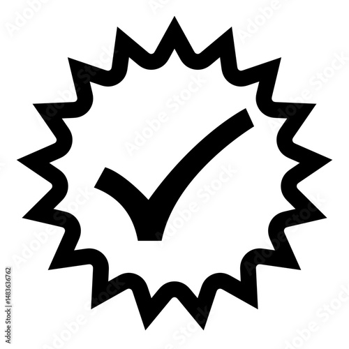 Check mark icon. Check mark symbol. Simple check mark. quality sign icon on a transparent background for apps and websites.. Checklist symbol. Check flat style. Vector illustration.