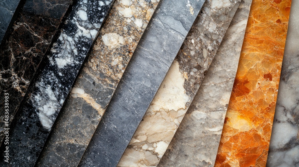 Collection of Exquisite Marble Slabs Diverse Textures and Colors for Interior Design