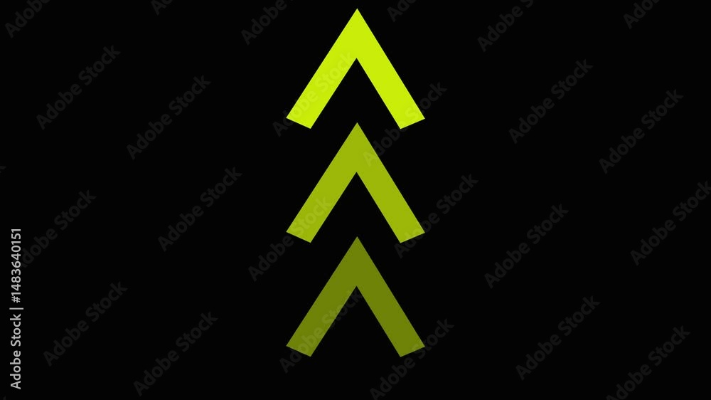 up arrow move movement blinking bright buttons arrow icon up loop looping motion navigation neon next traffic way night pointer symbol