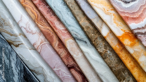Collection of Diverse Onyx Slabs Natural Stone Textures and Colors