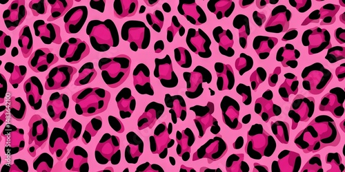 pink background, full leopard pattern. 