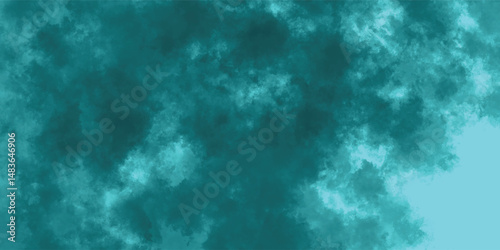 Airy Spread of Abstract Fog Shapes with a Gentle Sky Blue Color Palette

