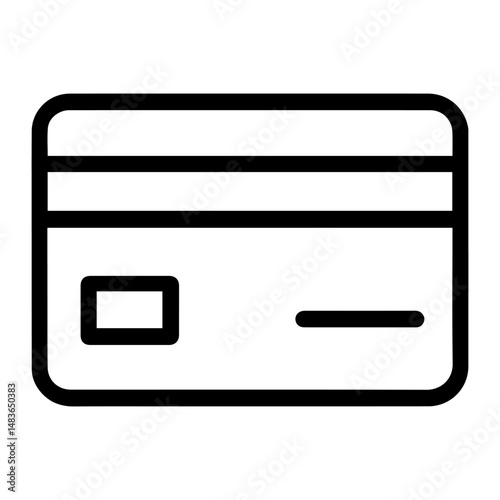 Credit card icon on white background vector
Vector icon