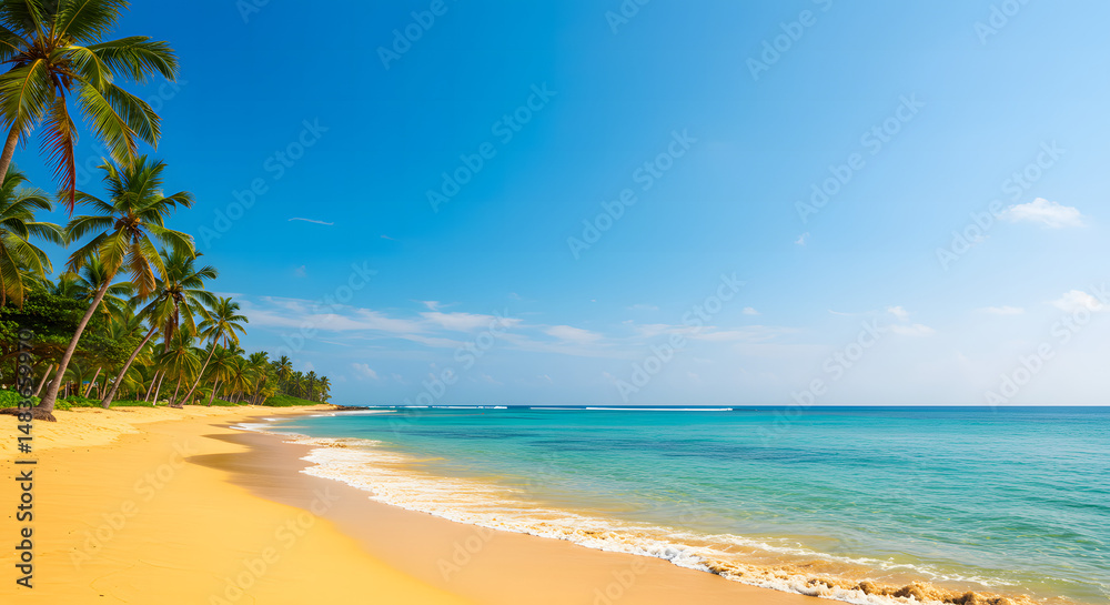 Tropical summer scenes featuring sunny beaches, ocean waves, palm trees, and bright skies—perfect for conveying relaxation, warmth, and idyllic island getaways. Tropical summer scenes featuring sunny beaches, ocean waves, palm trees, and bright skies—perfect for conveying relaxation, warmth, and idyllic island getaways.