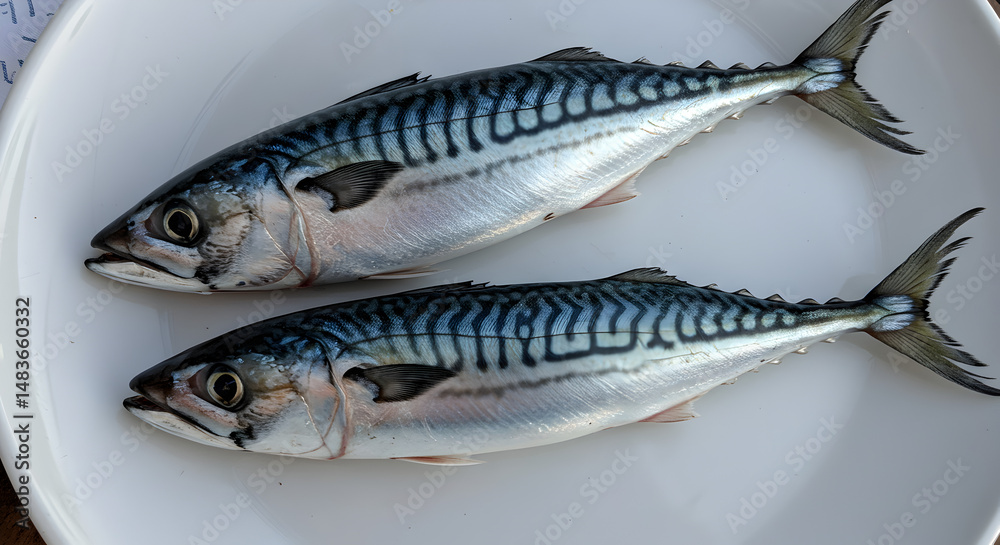 Fresh Mackerel Fish: Two Whole Fish Fresh Mackerel Fish: Two Whole Fish