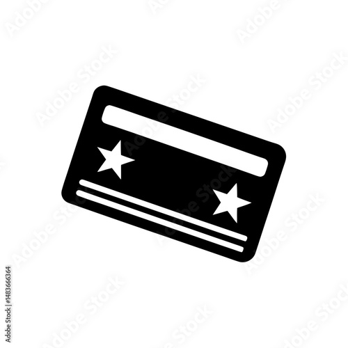 loyalty card icon on white background  .svg