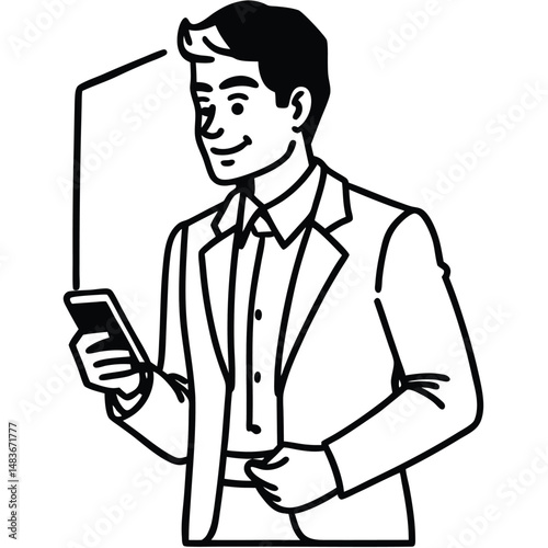 business man with empty space