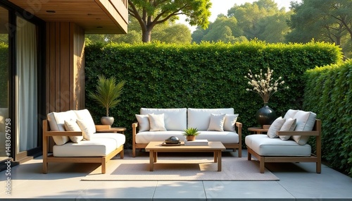 Relaxing patio furniture set, perfect for outdoor entertaining , stylish furniture, autumn, patio