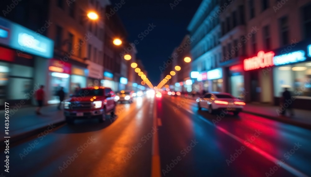 Abstract blurred city street scene at night, dynamic motion effect Ideal for website backgrounds, video overlays , artistic, overlay Abstract blurred city street scene at night, dynamic motion effect Ideal for website backgrounds, video overlays , artistic, overlay