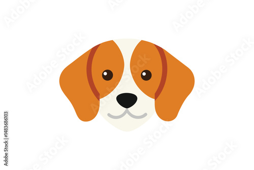 beagle dog isolated on white