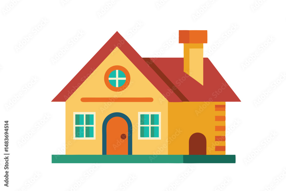 illustration of a house with a roof illustration of a house with a roof