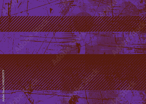 Glitch distorted geometric shape . Noise destroyed logo . Trendy defect error shapes . Glitched frame .Grunge textured . Distressed effect .Vector shapes with a halftone dots screen print texture.