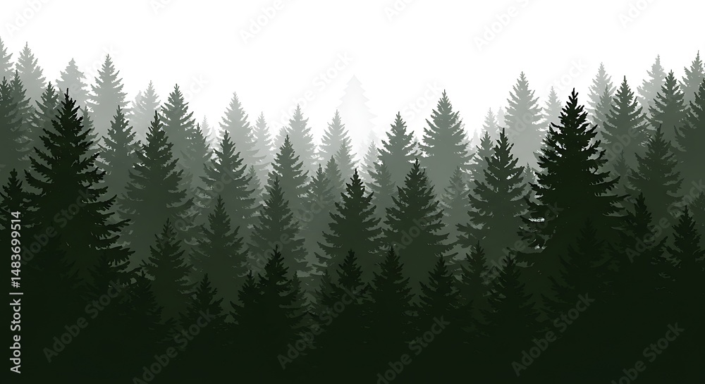 Obraz premium Emerald Canopy AI Generated
