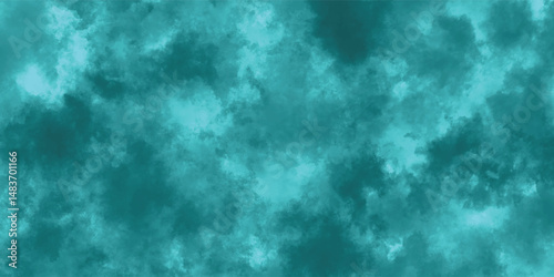 Delicate Layers of Mist in Oceanic Pigment Over a Clear Sky

