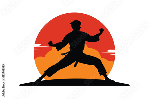 tennis player silhouette vector illustration