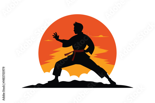 tennis player silhouette vector illustration