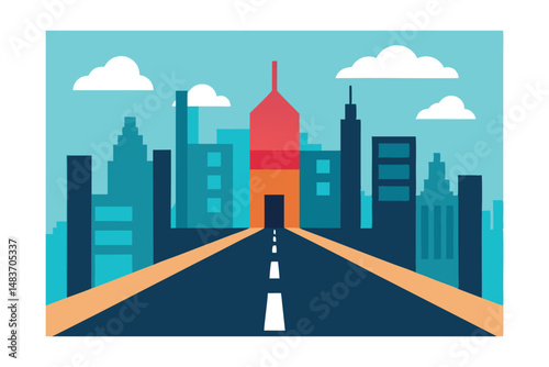 road in the city
