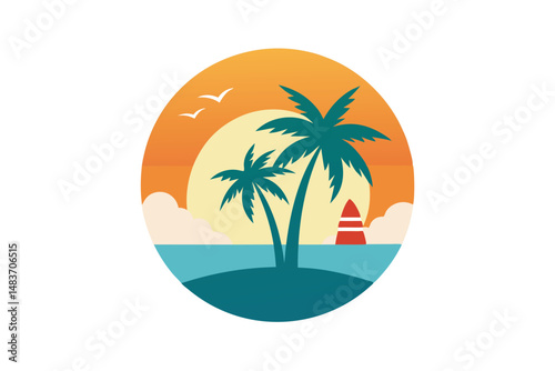 tropical beach background