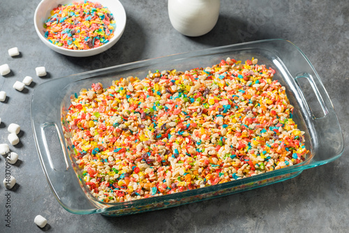 Принти на полотні Homemade Fruity Rice Crispy Treats