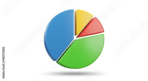 Colorful Pie Chart Infographic on white background Free Download Colorful Pie Chart Infographic on white background - GFXLoad