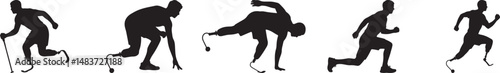 Amputee athletes demonstrate strength agility determination perseverance sports running athleticism