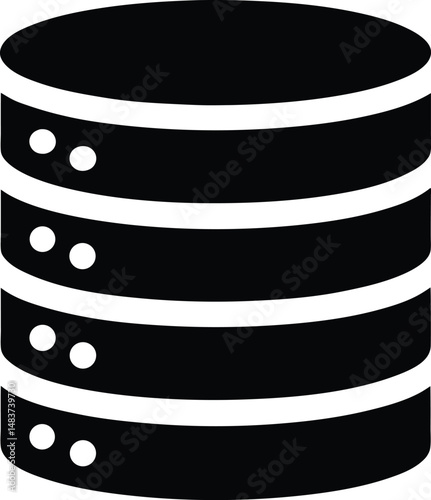 database server stack icon vector illustration