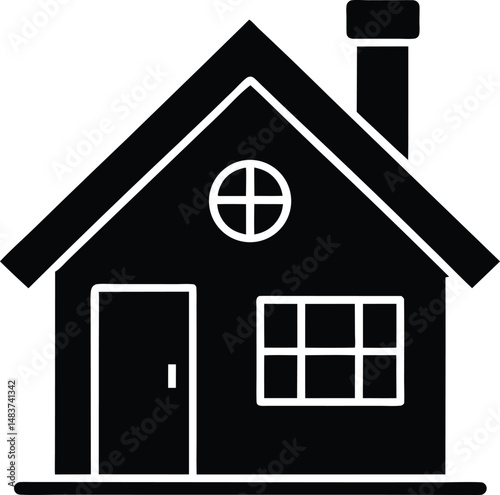 House Chimney Icon Vector Illustration