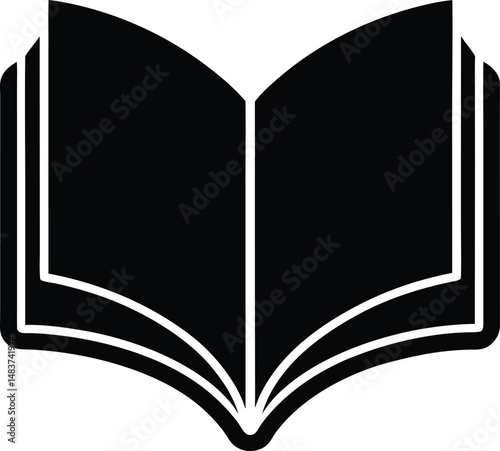 open book with bookmark icon vector illustration