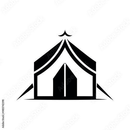 vector illustration of a circus tent