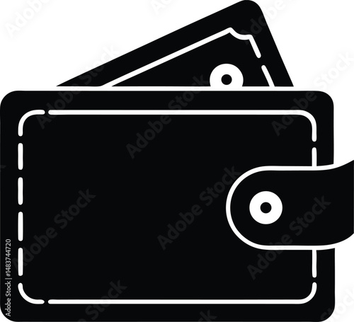 wallet money icon vector illustration
