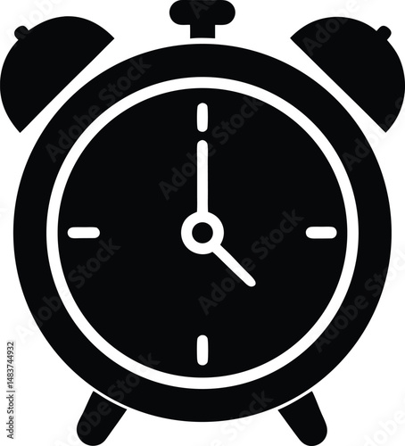 alarm clock ringing icon vector illustration