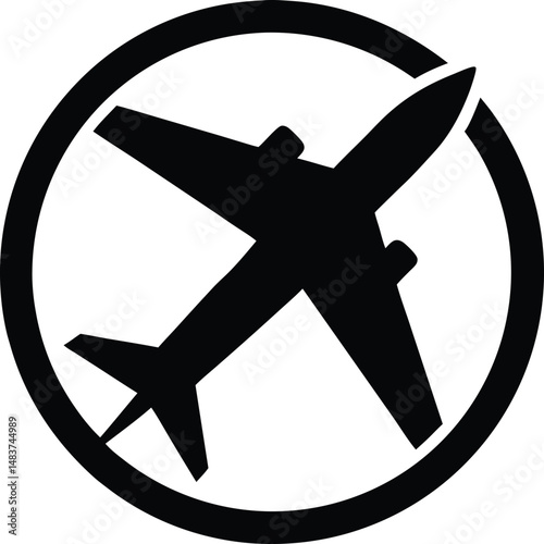 airplane departure flight icon vector illustration