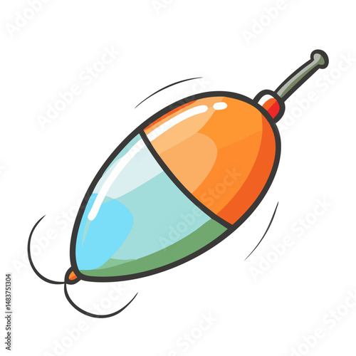 bobber float icon, bobber float vector illustration-simple illustration of bobber float, perfect for bobber float logos and icons