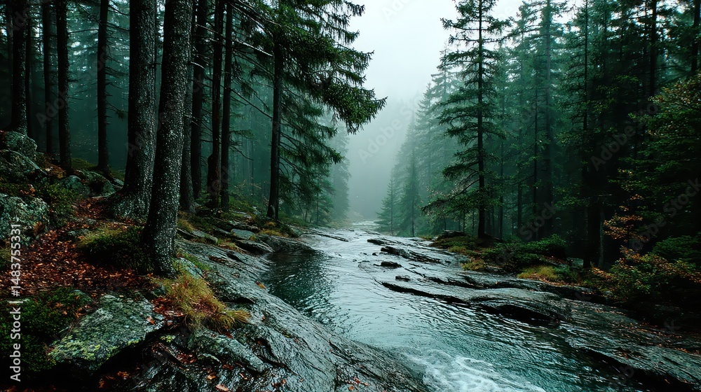 Obraz premium Forest stream