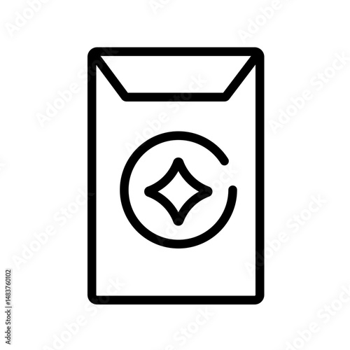 Chinese letter vector icon