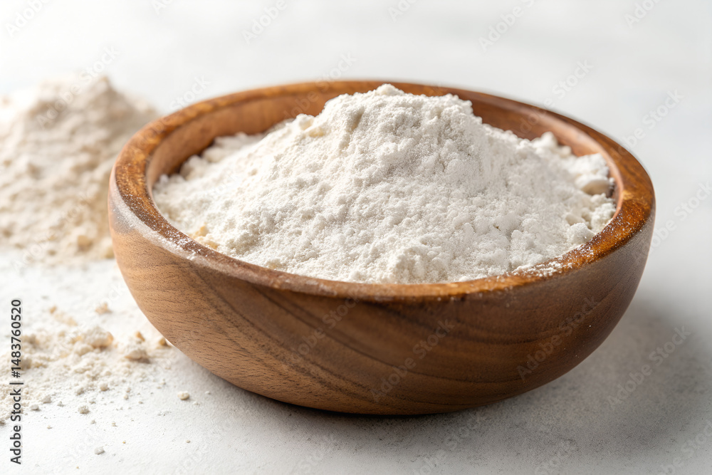 Fine White Flour close-up Fine White Flour close-up