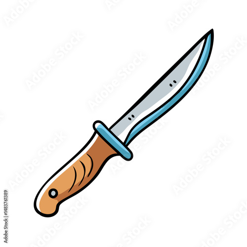 fish fillet knife icon, fish fillet knife vector illustration-simple illustration of fish fillet knife, perfect for fish fillet knife logos and icons