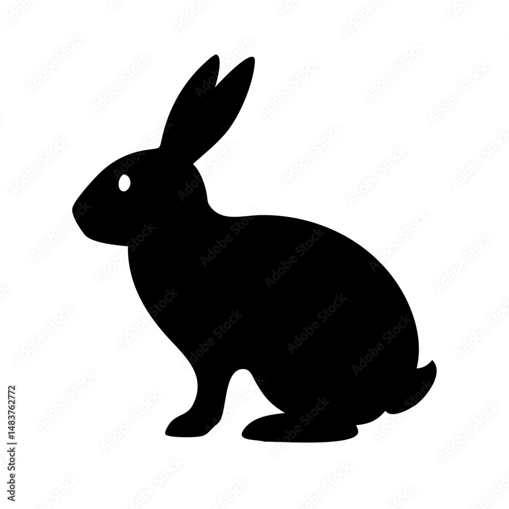 Fototapeta premium Jumping Rabbit: The Agile and Adorable Hopper