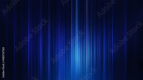 鮮やかな青色の光線が降り注ぐ抽象的な背景 未来的なデジタルデザインとテクスチャ効果