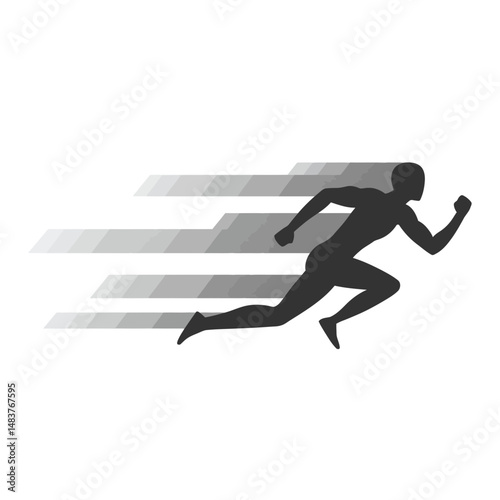 Running man silhouette
