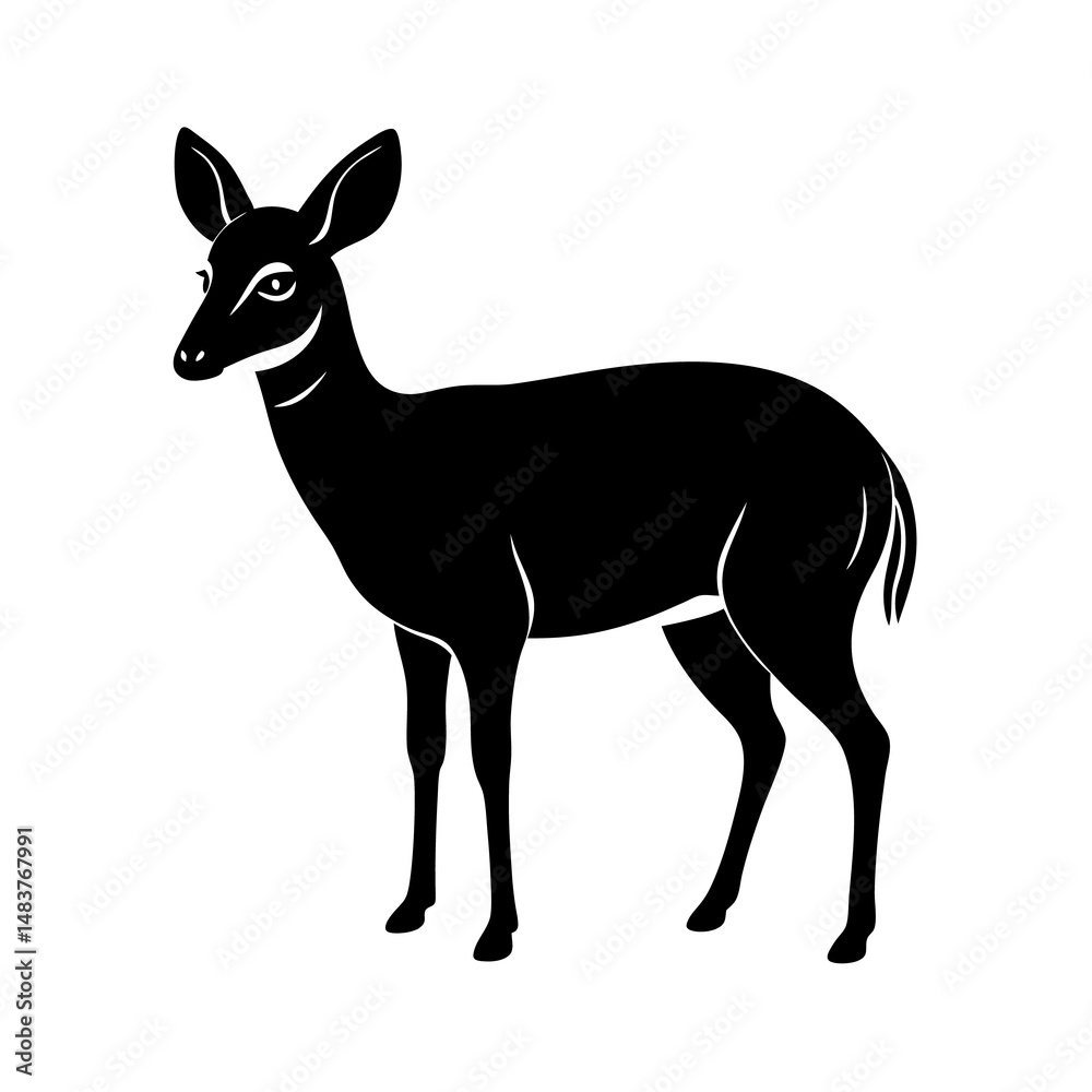 Fototapeta premium deer silhouette vector