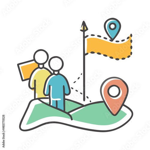 guided tour icon, guided tour vector illustration-simple illustration of guided tour, perfect for guided tour logos and icons