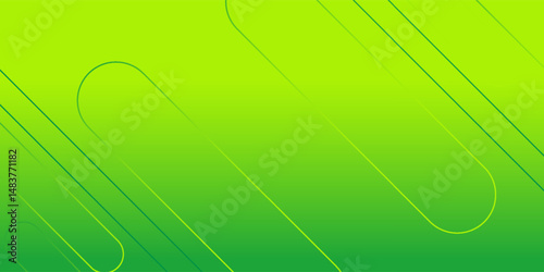Vibrant abstract background with diagonal rounded lines on a green gradient. A modern, futuristic, and energetic design perfect for tech, business, and web themes