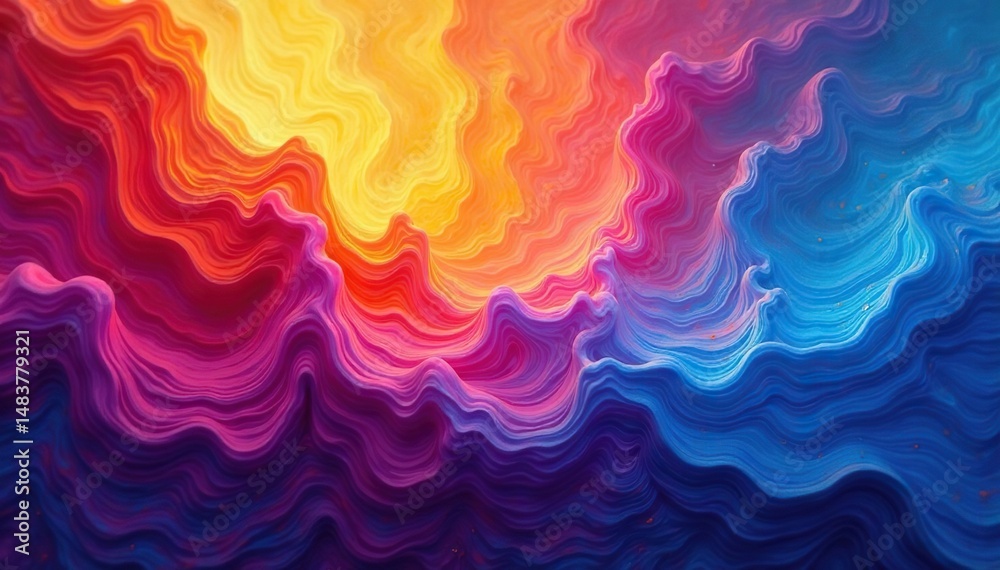 Fototapeta premium Vibrant abstract background with swirling colors and textures , texture, background, watercolor