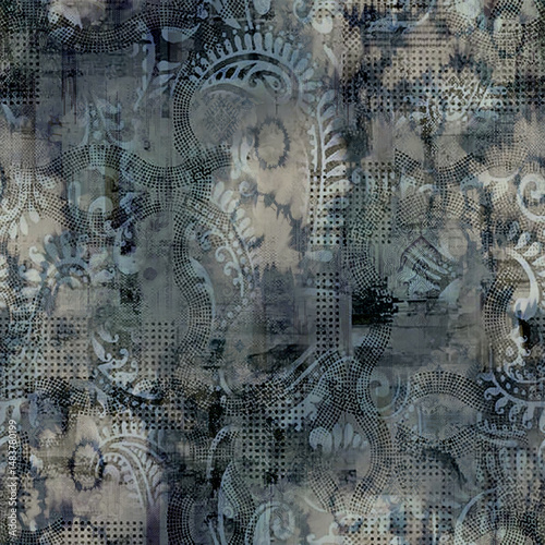 seamless flower pattern abstract design